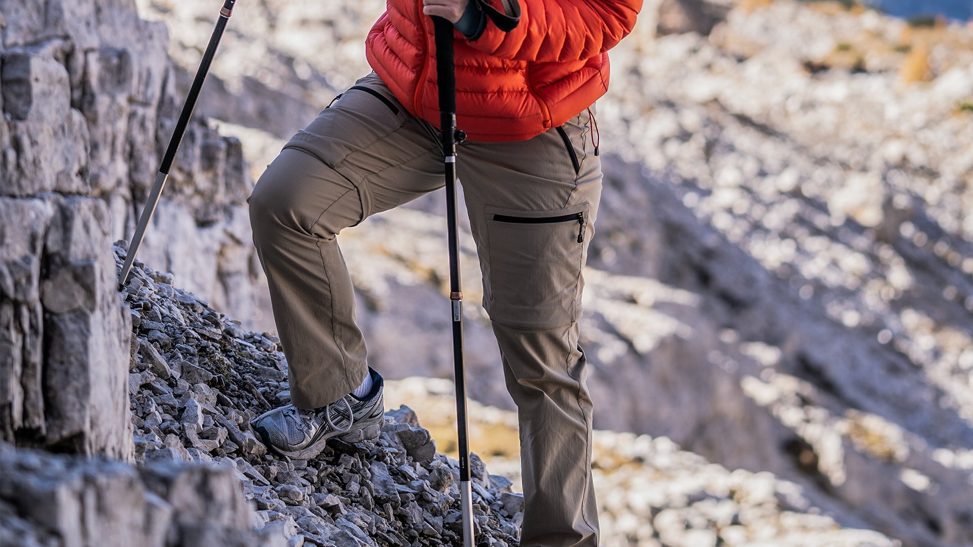 Miljøbillede af Dolomitterne Zip Off buks