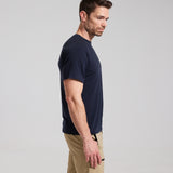 Bornholm Merino/Tencel T-shirt Mand - Midnight blue