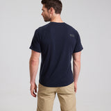 Bornholm Merino/Tencel T-shirt Mand - Midnight blue