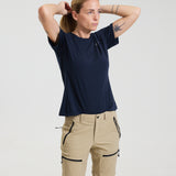 Bornholm Merino/Tencel T-shirt Kvinde - Midnight blue