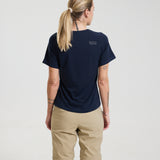 Bornholm Merino/Tencel T-shirt Kvinde - Midnight blue