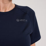 Bornholm Merino/Tencel T-shirt Kvinde - Midnight blue