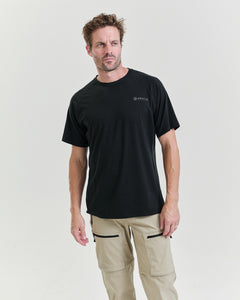 Bornholm Merino/Tencel T-shirt Mand - Black GPS