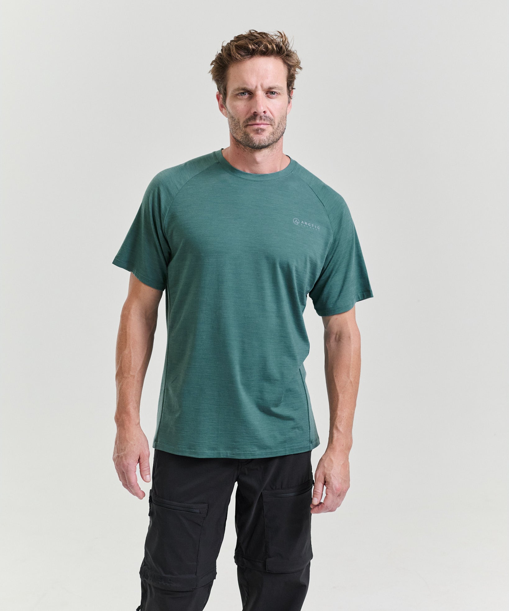 Bornholm Merino/Tencel T-shirt Mand - Atlantic Mineral
