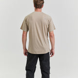 Bornholm Merino/Tencel T-shirt Mand - Nomad Sand