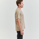 Bornholm Merino/Tencel T-shirt Mand - Nomad Sand