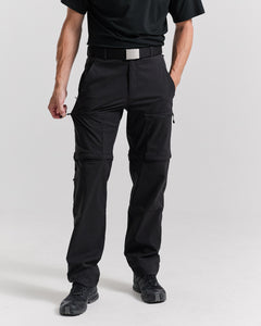 Dolomitterne Zip off Bukser Mand - Black GPS