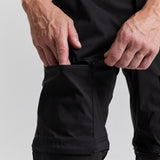 Dolomitterne Zip off Bukser Mand - Black GPS