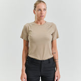 Bornholm Merino/Tencel T-shirt Kvinde - Nomad Sand
