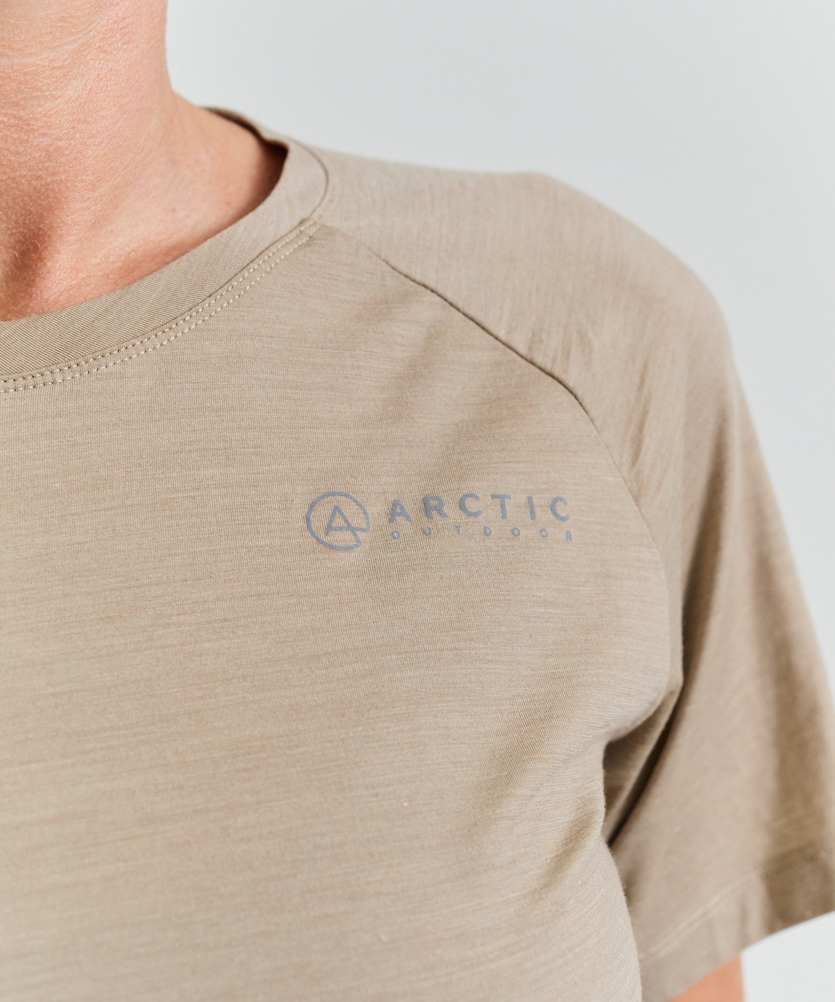 Bornholm Merino/Tencel T-shirt Kvinde - Nomad Sand