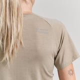 Bornholm Merino/Tencel T-shirt Kvinde - Nomad Sand