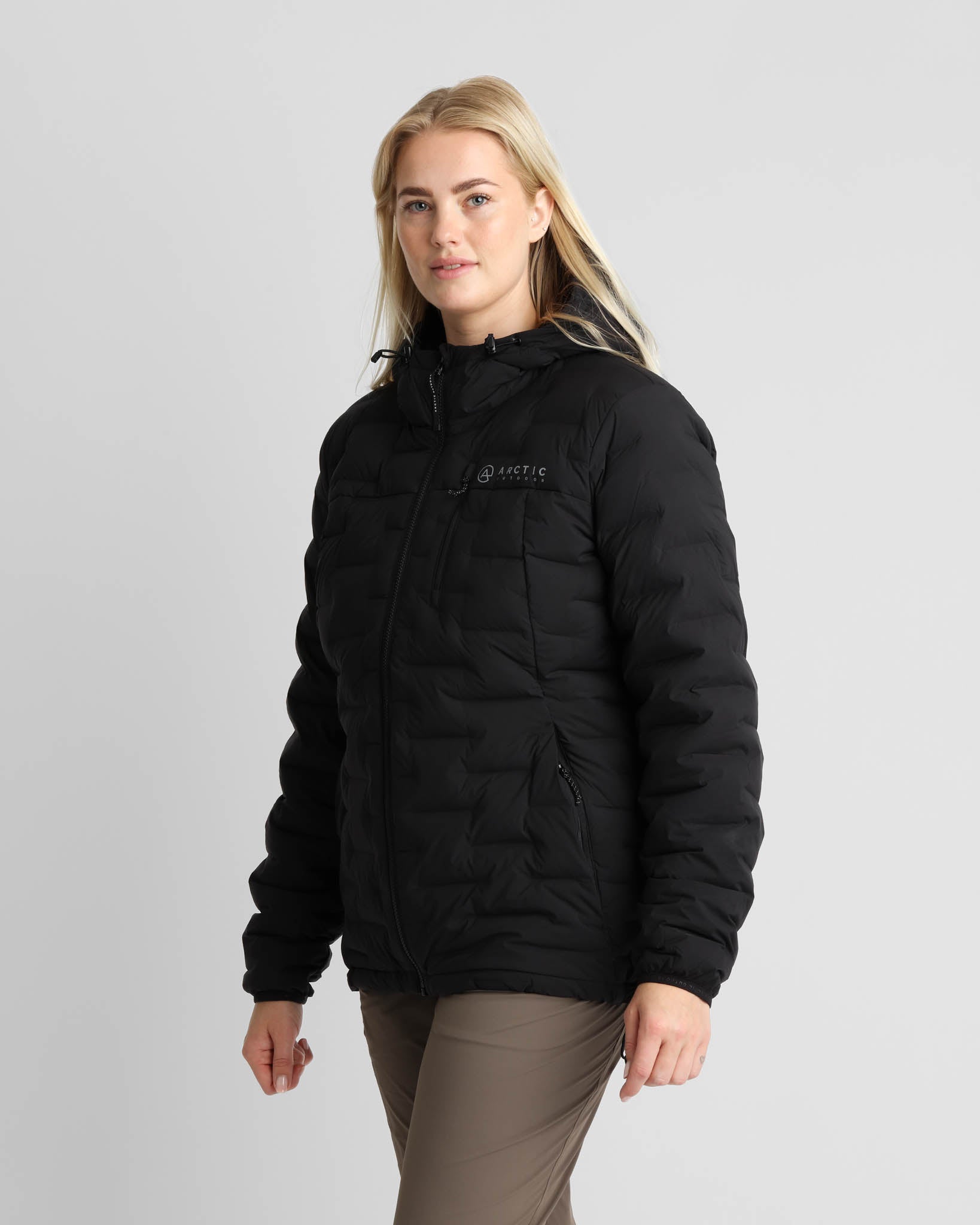 Vadehavet Dunjakke 2.0 Dame Black – Julie, 180 cm, str. XL