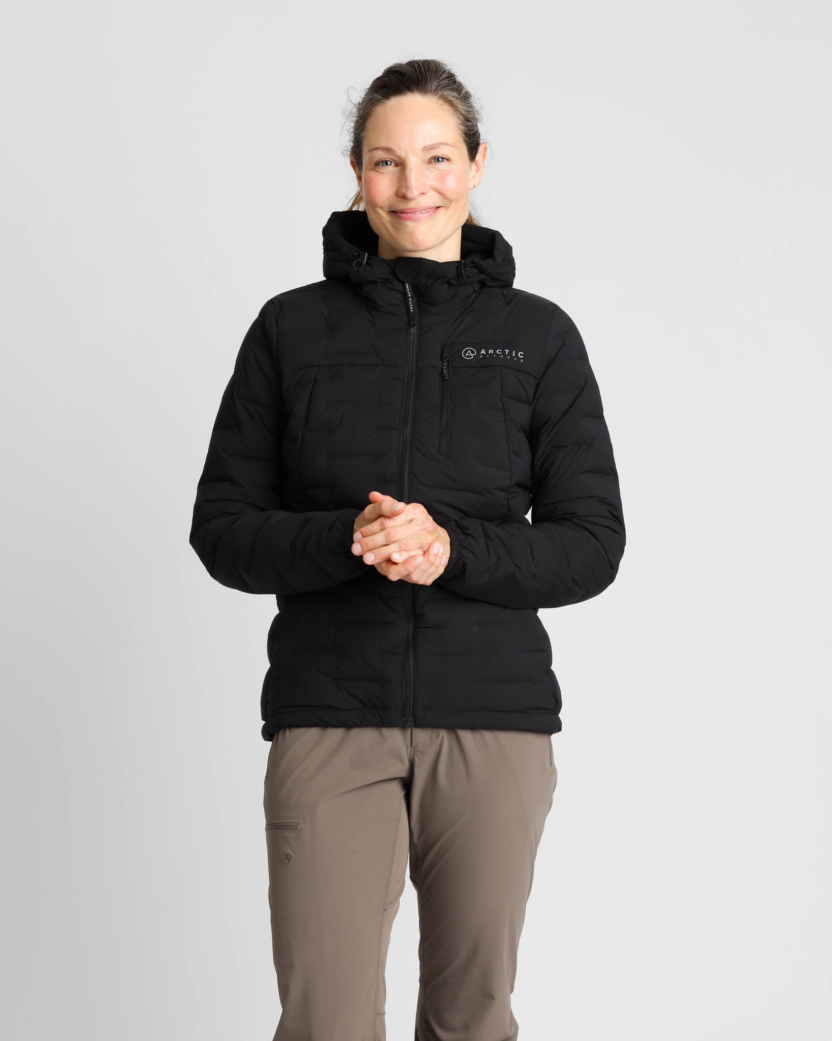 Vadehavet Dunjakke 2.0 Dame Black – Susanne, 180 cm, str. S