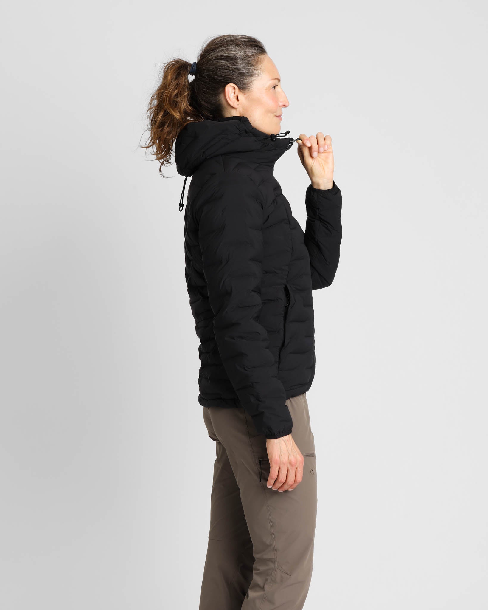 Vadehavet Dunjakke 2.0 Dame Black – Susanne, 180 cm, str. S
