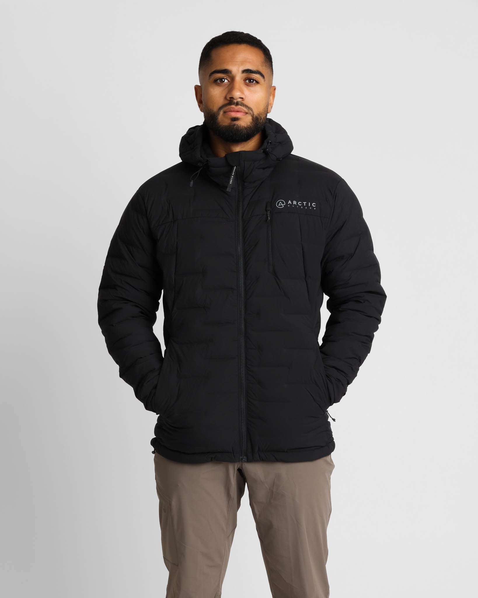 Vadehavet Dunjakke 2.0 Herre Black – Mike, 178 cm, str. M