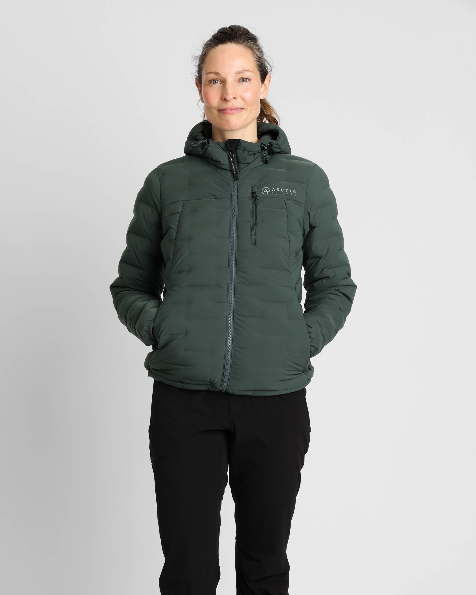 Vadehavet Dunjakke 2.0 Dame Forest – Susanne, 180 cm, str. S